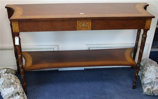A Sherton Revival serving table W.152cm.